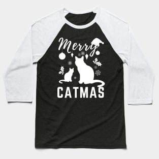 Merry Catmas the funny merry Christmas concept for cat lover Baseball T-Shirt